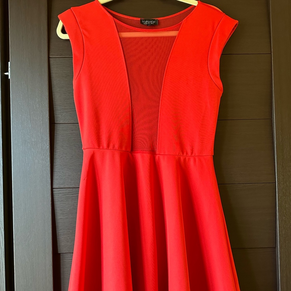 Topshop Dress with Mesh Front&Back